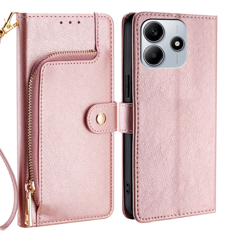 Zipper Bag Leather Phone Case, For Redmi A7 Pro 171mm / Poco C85x 5G, For Redmi Turbo 5 Max 5G / Poco X8 Pro Max 5G, For Redmi Turbo 5 5G / Poco X8 Pro 5G, For Redmi K90 Pro Max 5G / Poco F8 Ultra, For Redmi Note 15 Pro 4G Global 163.2mm               ...