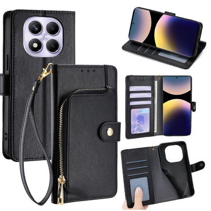 Zipper Bag Leather Phone Case, For Redmi A7 Pro 171mm / Poco C85x 5G, For Redmi Turbo 5 Max 5G / Poco X8 Pro Max 5G, For Redmi Turbo 5 5G / Poco X8 Pro 5G, For Redmi K90 Pro Max 5G / Poco F8 Ultra, For Redmi Note 15 Pro 4G Global 163.2mm               ...