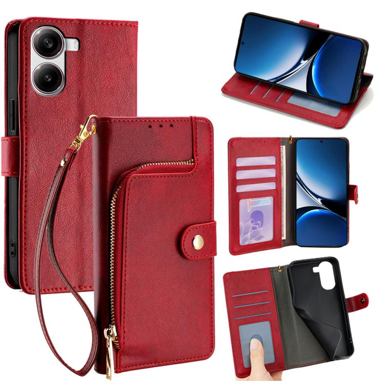Zipper Bag Leather Phone Case, For Redmi A7 Pro 171mm / Poco C85x 5G, For Redmi Turbo 5 Max 5G / Poco X8 Pro Max 5G, For Redmi Turbo 5 5G / Poco X8 Pro 5G, For Redmi K90 Pro Max 5G / Poco F8 Ultra, For Redmi Note 15 Pro 4G Global 163.2mm               ...