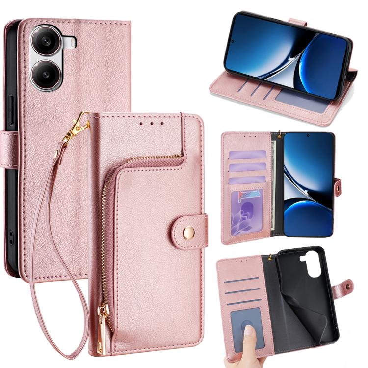 Zipper Bag Leather Phone Case, For Redmi A7 Pro 171mm / Poco C85x 5G, For Redmi Turbo 5 Max 5G / Poco X8 Pro Max 5G, For Redmi Turbo 5 5G / Poco X8 Pro 5G, For Redmi K90 Pro Max 5G / Poco F8 Ultra, For Redmi Note 15 Pro 4G Global 163.2mm               ...