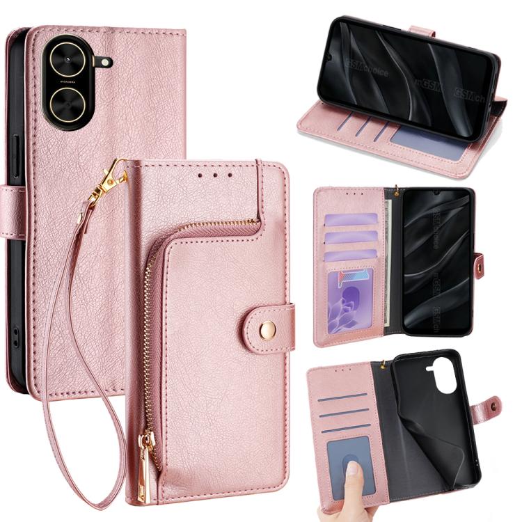 Zipper Bag Leather Phone Case, For Redmi A7 Pro 171mm / Poco C85x 5G, For Redmi Turbo 5 Max 5G / Poco X8 Pro Max 5G, For Redmi Turbo 5 5G / Poco X8 Pro 5G, For Redmi K90 Pro Max 5G / Poco F8 Ultra, For Redmi Note 15 Pro 4G Global 163.2mm               ...