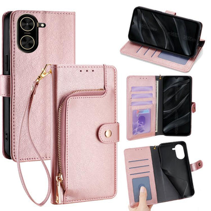 Zipper Bag Leather Phone Case, For Redmi A7 Pro 171mm / Poco C85x 5G, For Redmi Turbo 5 Max 5G / Poco X8 Pro Max 5G, For Redmi Turbo 5 5G / Poco X8 Pro 5G, For Redmi K90 Pro Max 5G / Poco F8 Ultra, For Redmi Note 15 Pro 4G Global 163.2mm               ...