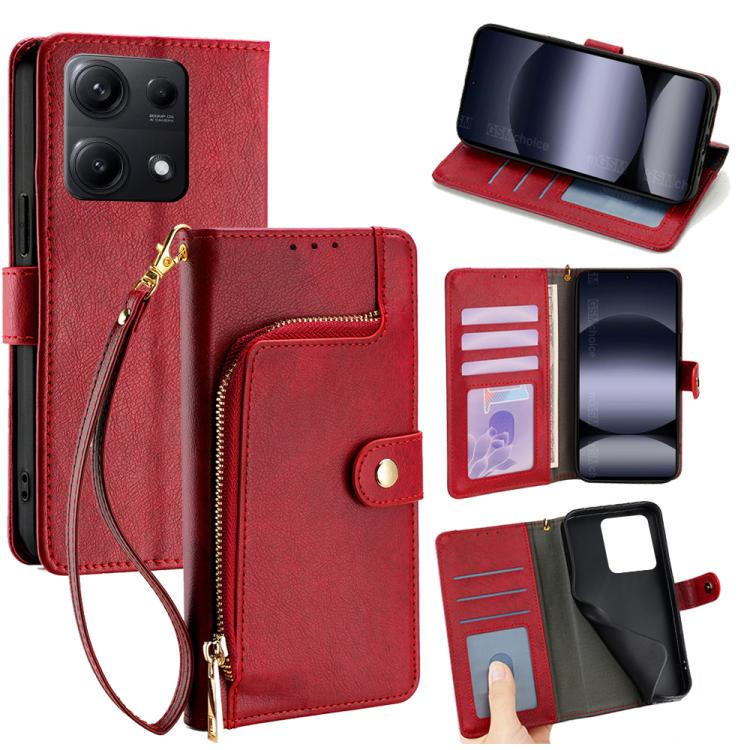 Zipper Bag Leather Phone Case, For Redmi A7 Pro 171mm / Poco C85x 5G, For Redmi Turbo 5 Max 5G / Poco X8 Pro Max 5G, For Redmi Turbo 5 5G / Poco X8 Pro 5G, For Redmi K90 Pro Max 5G / Poco F8 Ultra, For Redmi Note 15 Pro 4G Global 163.2mm               ...