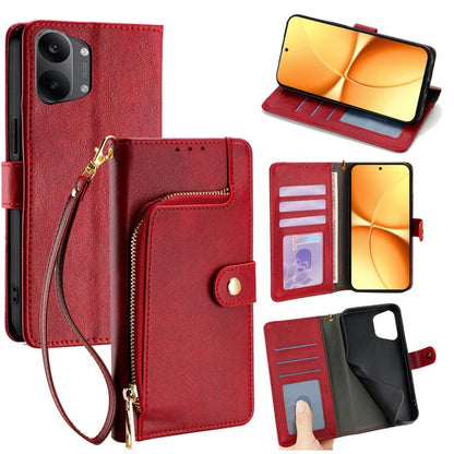 Zipper Bag Leather Phone Case, For Redmi A7 Pro 171mm / Poco C85x 5G, For Redmi Turbo 5 Max 5G / Poco X8 Pro Max 5G, For Redmi Turbo 5 5G / Poco X8 Pro 5G, For Redmi K90 Pro Max 5G / Poco F8 Ultra, For Redmi Note 15 Pro 4G Global 163.2mm               ...