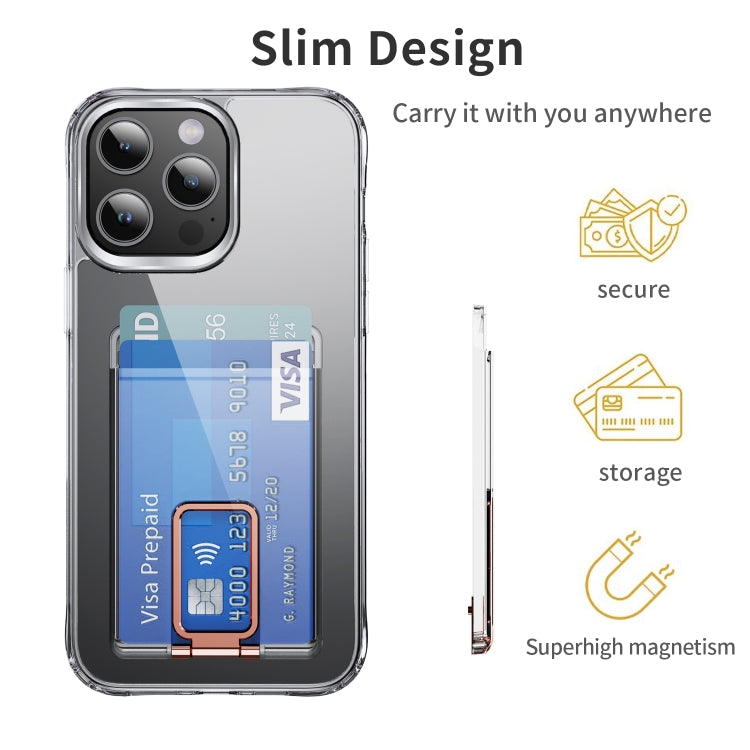 Skin Feel PC Magnetic Card Bag with Holder