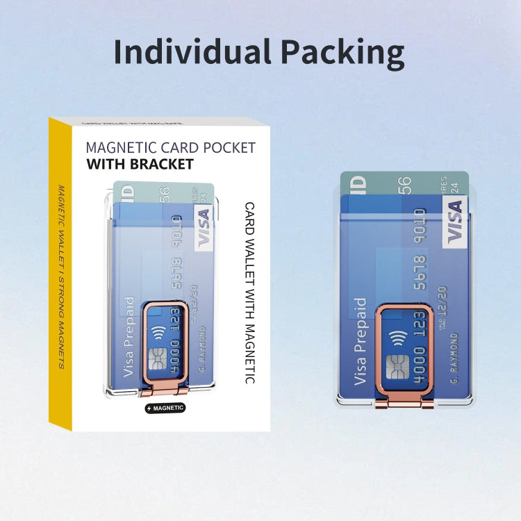 Skin Feel PC Magnetic Card Bag with Holder