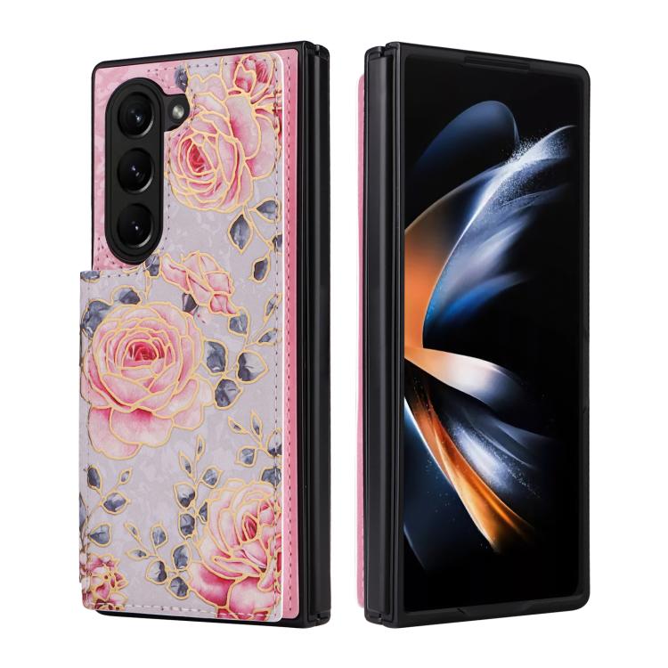 Printed Double Buckle RFID Anti-theft Phone Case, For Galaxy Z Fold8 Ultra 5G, For Galaxy Z Flip8 5G, For Galaxy Z Flip6 / Flip7 FE, For Galaxy Z Fold7 5G, For Galaxy Z Flip7 5G, For Galaxy Z Fold6, For Galaxy Z Fold5, For Galaxy Z Flip5