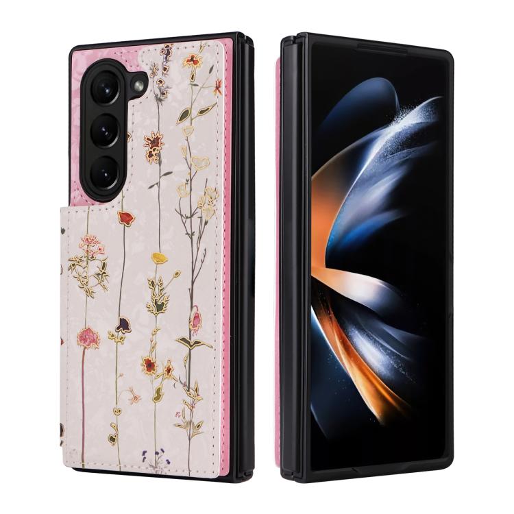 Printed Double Buckle RFID Anti-theft Phone Case, For Galaxy Z Fold8 Ultra 5G, For Galaxy Z Flip8 5G, For Galaxy Z Flip6 / Flip7 FE, For Galaxy Z Fold7 5G, For Galaxy Z Flip7 5G, For Galaxy Z Fold6, For Galaxy Z Fold5, For Galaxy Z Flip5
