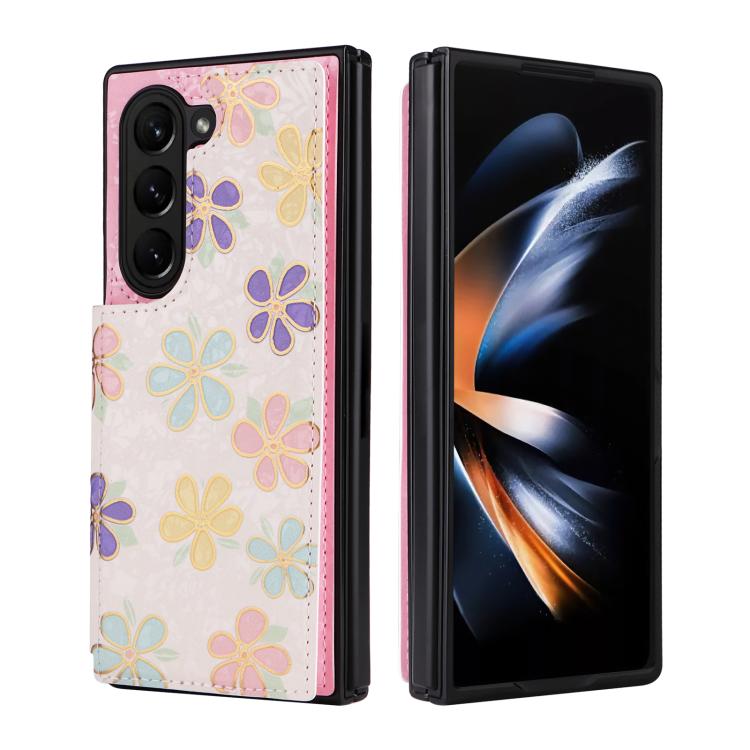 Printed Double Buckle RFID Anti-theft Phone Case, For Galaxy Z Fold8 Ultra 5G, For Galaxy Z Flip8 5G, For Galaxy Z Flip6 / Flip7 FE, For Galaxy Z Fold7 5G, For Galaxy Z Flip7 5G, For Galaxy Z Fold6, For Galaxy Z Fold5, For Galaxy Z Flip5