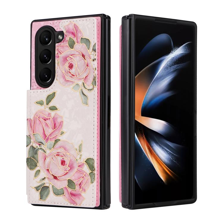 Printed Double Buckle RFID Anti-theft Phone Case, For Galaxy Z Fold8 Ultra 5G, For Galaxy Z Flip8 5G, For Galaxy Z Flip6 / Flip7 FE, For Galaxy Z Fold7 5G, For Galaxy Z Flip7 5G, For Galaxy Z Fold6, For Galaxy Z Fold5, For Galaxy Z Flip5