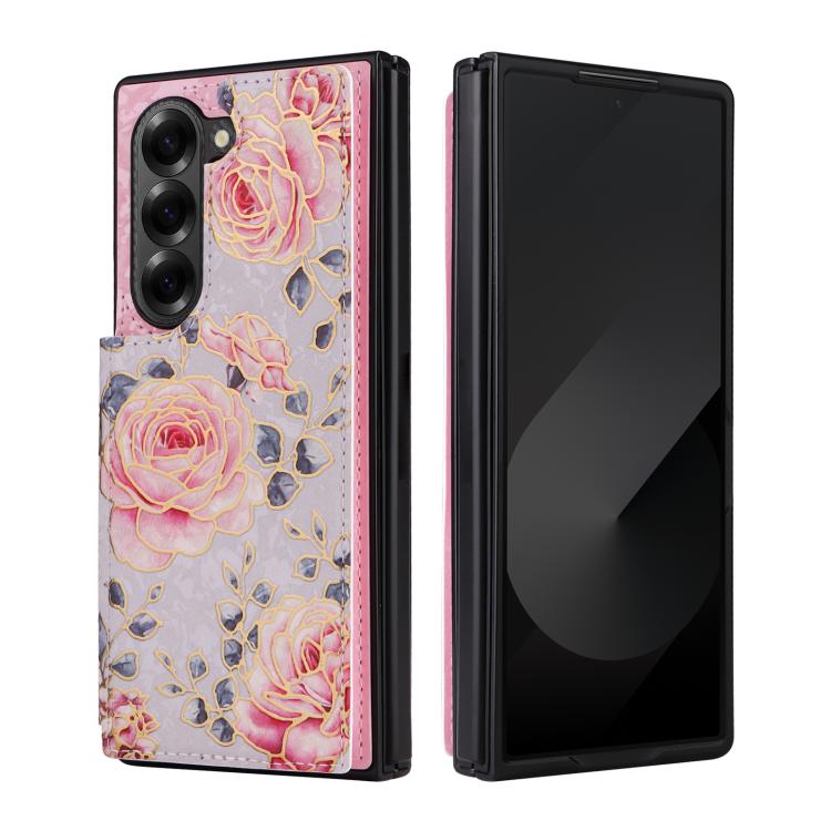 Printed Double Buckle RFID Anti-theft Phone Case, For Galaxy Z Fold8 Ultra 5G, For Galaxy Z Flip8 5G, For Galaxy Z Flip6 / Flip7 FE, For Galaxy Z Fold7 5G, For Galaxy Z Flip7 5G, For Galaxy Z Fold6, For Galaxy Z Fold5, For Galaxy Z Flip5