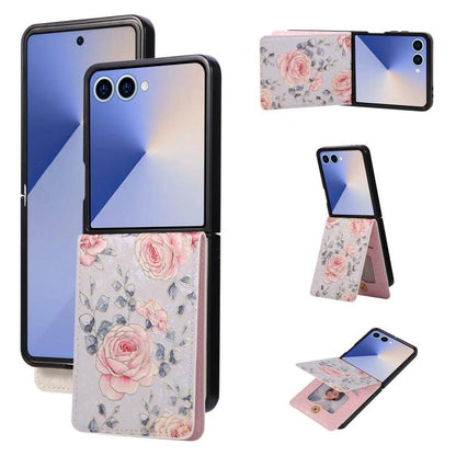 Printed Double Buckle RFID Anti-theft Phone Case, For Galaxy Z Fold8 Ultra 5G, For Galaxy Z Flip8 5G, For Galaxy Z Flip6 / Flip7 FE, For Galaxy Z Fold7 5G, For Galaxy Z Flip7 5G, For Galaxy Z Fold6, For Galaxy Z Fold5, For Galaxy Z Flip5