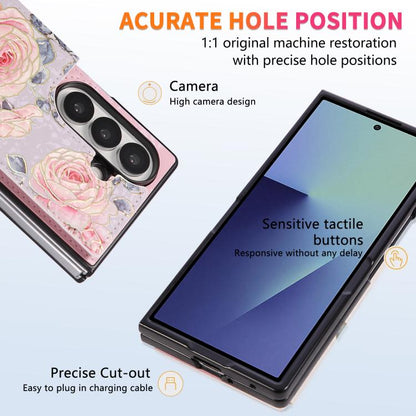 Printed Double Buckle RFID Anti-theft Phone Case, For Galaxy Z Fold8 Ultra 5G, For Galaxy Z Flip8 5G, For Galaxy Z Flip6 / Flip7 FE, For Galaxy Z Fold7 5G, For Galaxy Z Flip7 5G, For Galaxy Z Fold6, For Galaxy Z Fold5, For Galaxy Z Flip5