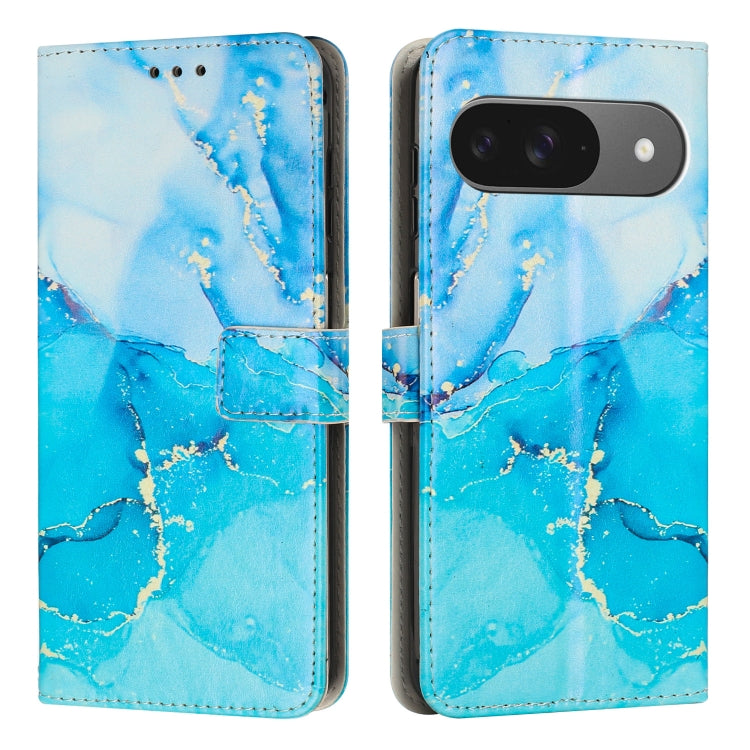 Painted Marble Pattern Leather Phone Case, For Google Pixel 11 Pro XL, For Google Pixel 11 / 11 Pro, For Google Pixel 10a, For Google Pixel 9A, For Google Pixel 9 Pro XL, For Google Pixel 9, For Google Pixel 8A