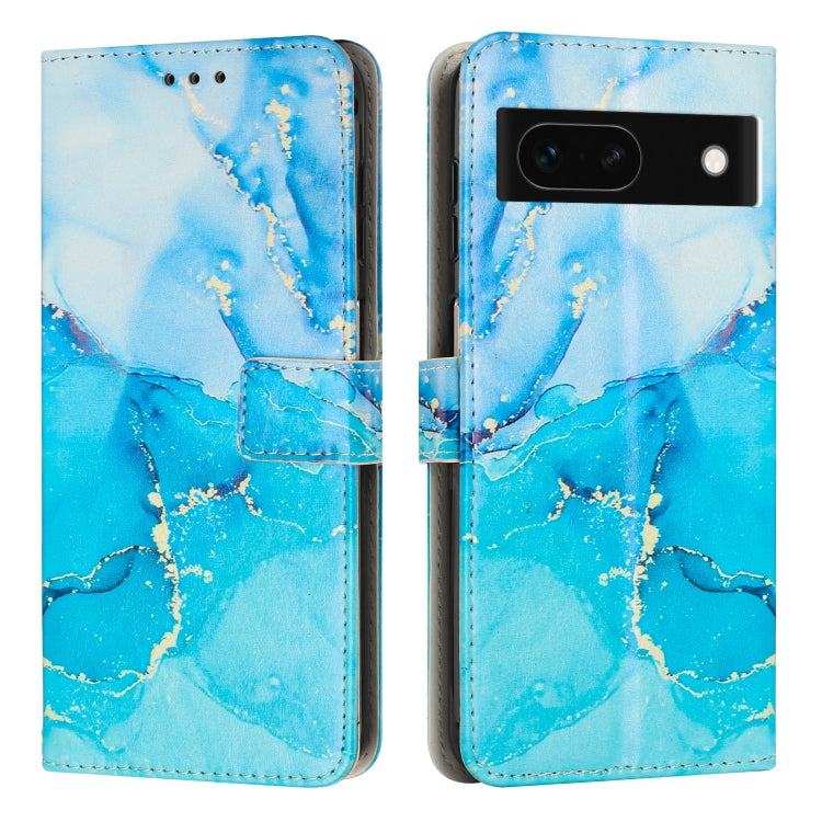 Painted Marble Pattern Leather Phone Case, For Google Pixel 11 Pro XL, For Google Pixel 11 / 11 Pro, For Google Pixel 10a, For Google Pixel 9A, For Google Pixel 9 Pro XL, For Google Pixel 9, For Google Pixel 8A