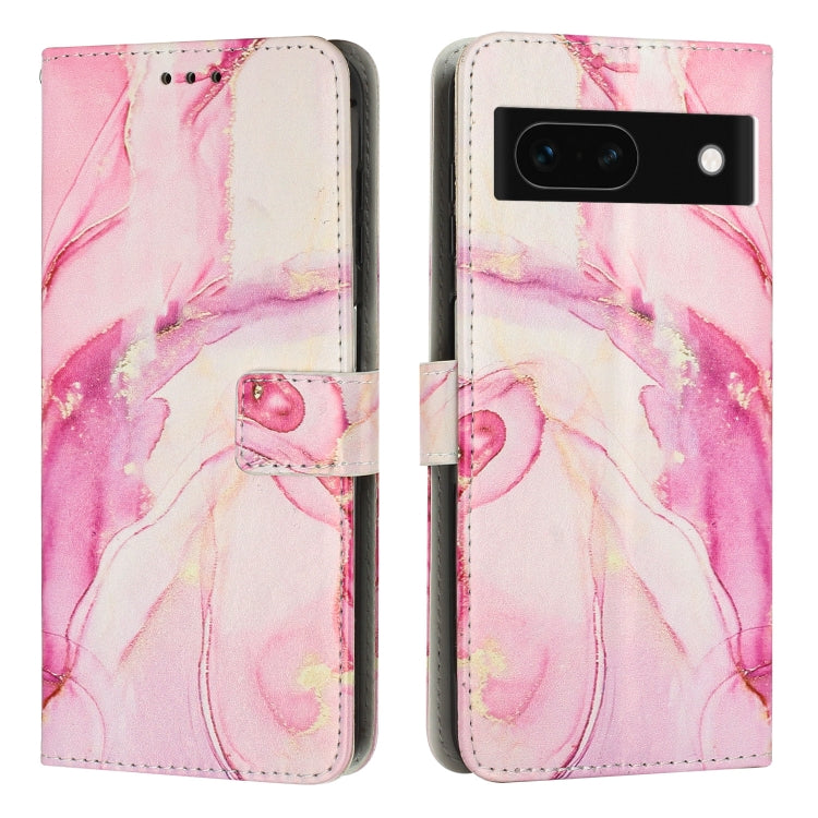 Painted Marble Pattern Leather Phone Case, For Google Pixel 11 Pro XL, For Google Pixel 11 / 11 Pro, For Google Pixel 10a, For Google Pixel 9A, For Google Pixel 9 Pro XL, For Google Pixel 9, For Google Pixel 8A
