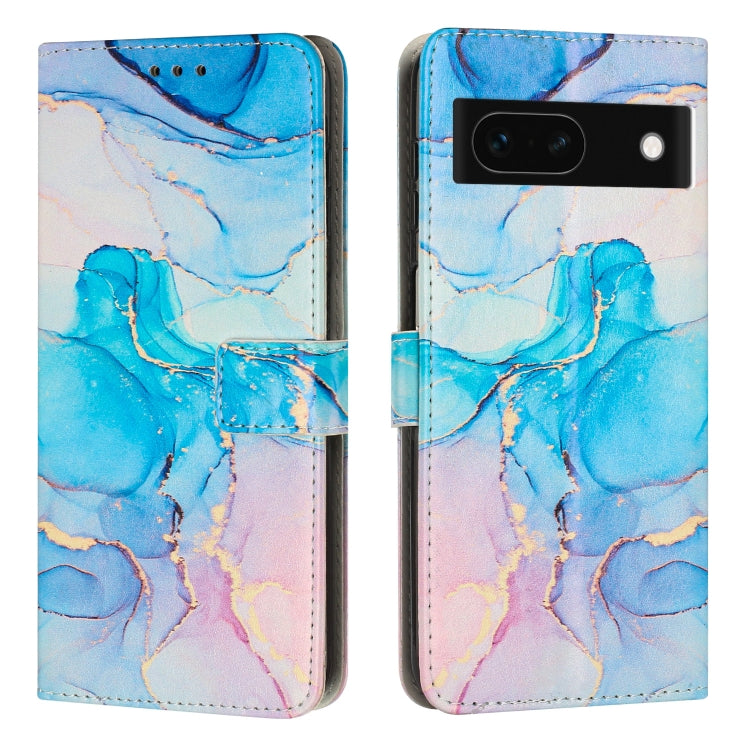 Painted Marble Pattern Leather Phone Case, For Google Pixel 11 Pro XL, For Google Pixel 11 / 11 Pro, For Google Pixel 10a, For Google Pixel 9A, For Google Pixel 9 Pro XL, For Google Pixel 9, For Google Pixel 8A