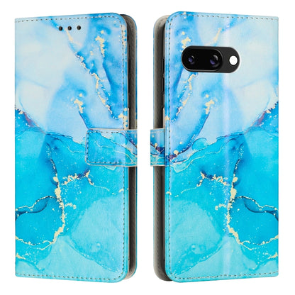 Painted Marble Pattern Leather Phone Case, For Google Pixel 11 Pro XL, For Google Pixel 11 / 11 Pro, For Google Pixel 10a, For Google Pixel 9A, For Google Pixel 9 Pro XL, For Google Pixel 9, For Google Pixel 8A