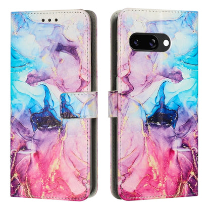 Painted Marble Pattern Leather Phone Case, For Google Pixel 11 Pro XL, For Google Pixel 11 / 11 Pro, For Google Pixel 10a, For Google Pixel 9A, For Google Pixel 9 Pro XL, For Google Pixel 9, For Google Pixel 8A