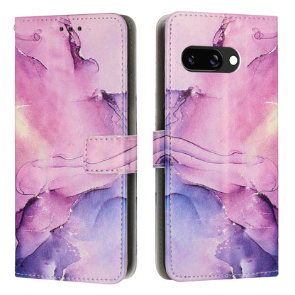 Painted Marble Pattern Leather Phone Case, For Google Pixel 11 Pro XL, For Google Pixel 11 / 11 Pro, For Google Pixel 10a, For Google Pixel 9A, For Google Pixel 9 Pro XL, For Google Pixel 9, For Google Pixel 8A