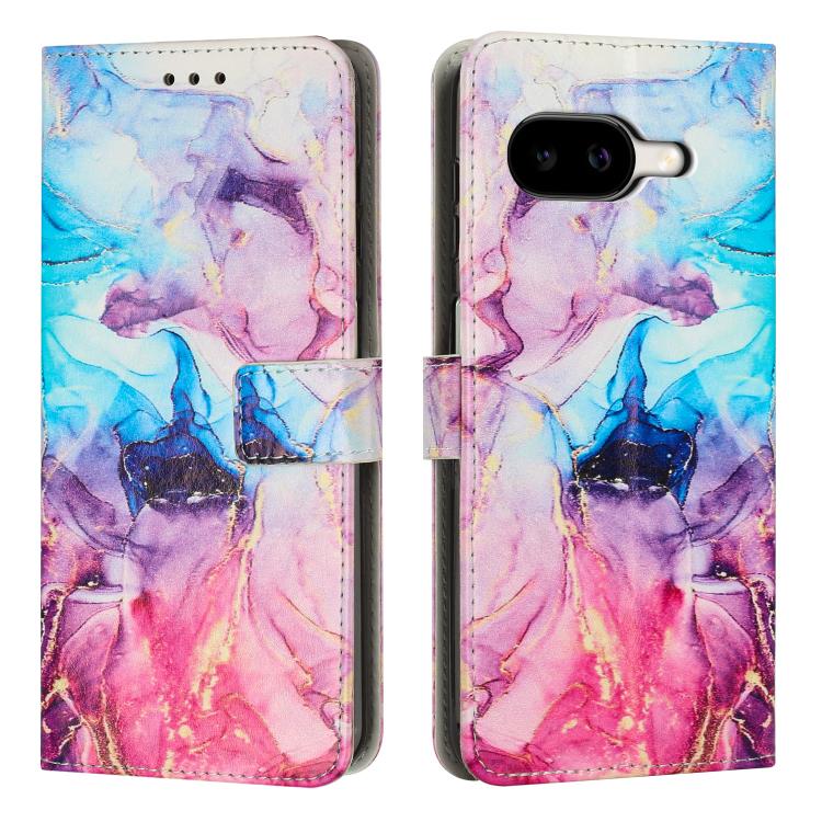 Painted Marble Pattern Leather Phone Case, For Google Pixel 11 Pro XL, For Google Pixel 11 / 11 Pro, For Google Pixel 10a, For Google Pixel 9A, For Google Pixel 9 Pro XL, For Google Pixel 9, For Google Pixel 8A