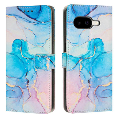 Painted Marble Pattern Leather Phone Case, For Google Pixel 11 Pro XL, For Google Pixel 11 / 11 Pro, For Google Pixel 10a, For Google Pixel 9A, For Google Pixel 9 Pro XL, For Google Pixel 9, For Google Pixel 8A