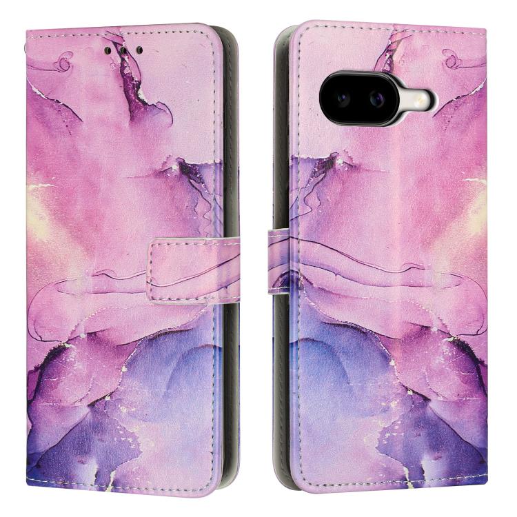 Painted Marble Pattern Leather Phone Case, For Google Pixel 11 Pro XL, For Google Pixel 11 / 11 Pro, For Google Pixel 10a, For Google Pixel 9A, For Google Pixel 9 Pro XL, For Google Pixel 9, For Google Pixel 8A