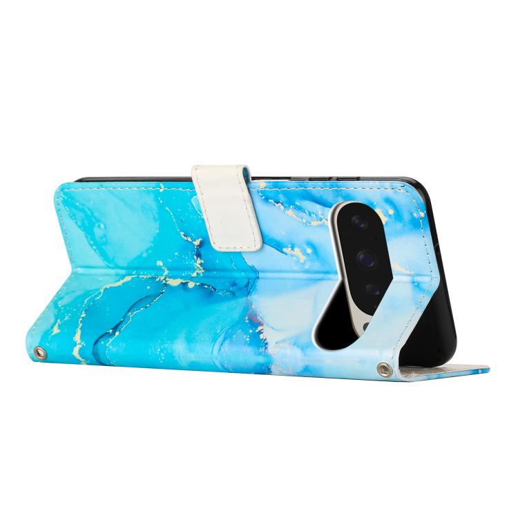 Painted Marble Pattern Leather Phone Case, For Google Pixel 11 Pro XL, For Google Pixel 11 / 11 Pro, For Google Pixel 10a, For Google Pixel 9A, For Google Pixel 9 Pro XL, For Google Pixel 9, For Google Pixel 8A