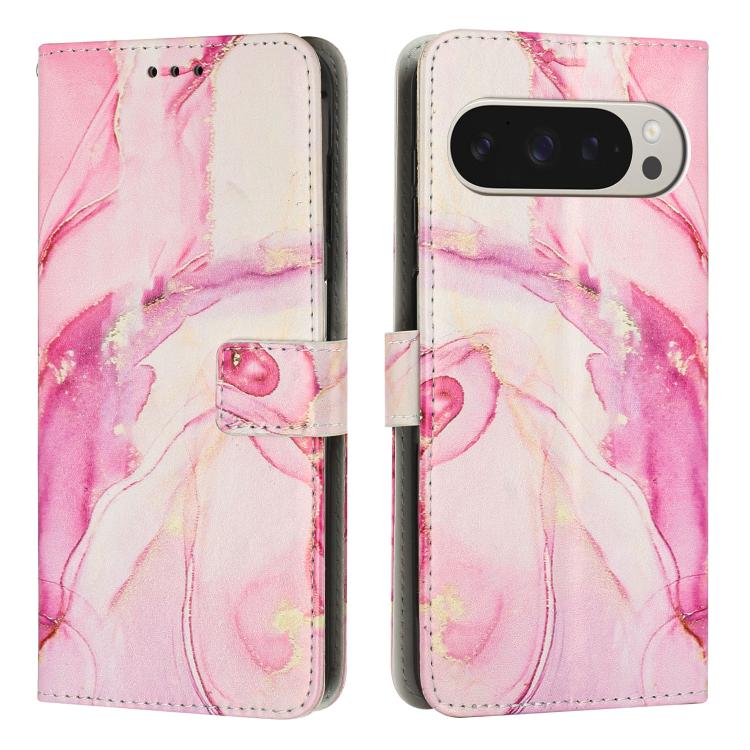 Painted Marble Pattern Leather Phone Case, For Google Pixel 11 Pro XL, For Google Pixel 11 / 11 Pro, For Google Pixel 10a, For Google Pixel 9A, For Google Pixel 9 Pro XL, For Google Pixel 9, For Google Pixel 8A