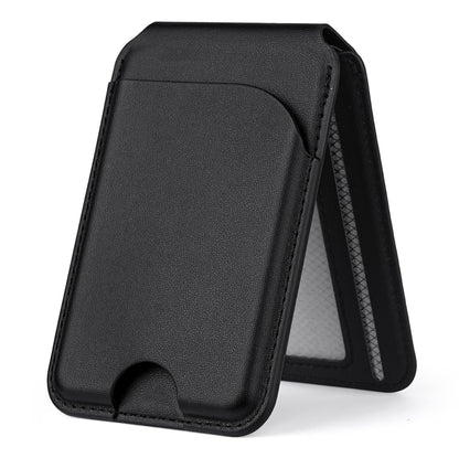 Two-fold Rotating Phone Holder MagSafe Leather Card Bag, Two-fold Rotating