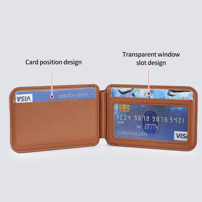 Two-fold Rotating Phone Holder MagSafe Leather Card Bag, Two-fold Rotating