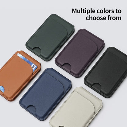 Two-fold Rotating Phone Holder MagSafe Leather Card Bag, Two-fold Rotating