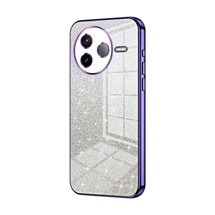 Gradient Glitter Powder Electroplated Phone Case, For Redmi K80, For Redmi Note 14 4G 163.25mm