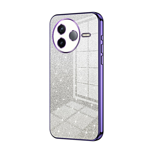 Gradient Glitter Powder Electroplated Phone Case, For Redmi K80, For Redmi Note 14 4G 163.25mm