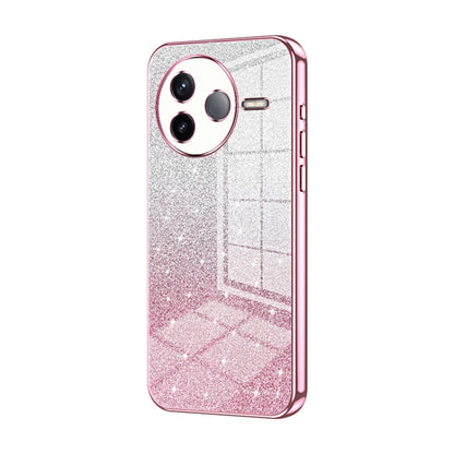 Gradient Glitter Powder Electroplated Phone Case, For Redmi K80, For Redmi Note 14 4G 163.25mm
