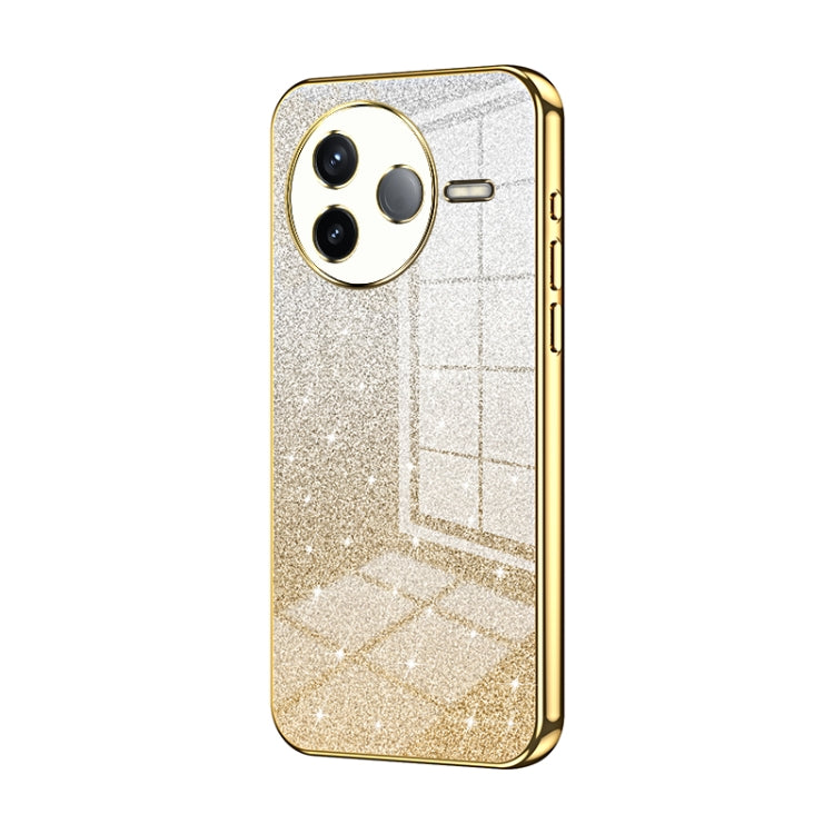 Gradient Glitter Powder Electroplated Phone Case, For Redmi K80, For Redmi Note 14 4G 163.25mm