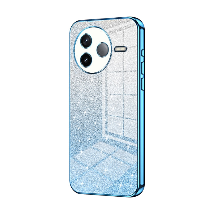 Gradient Glitter Powder Electroplated Phone Case, For Redmi K80, For Redmi Note 14 4G 163.25mm