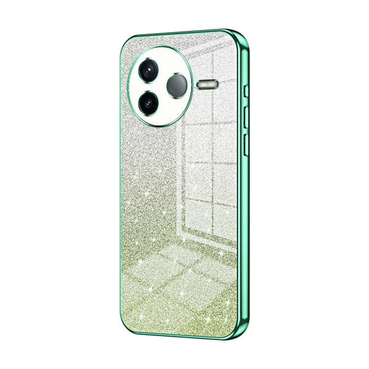 Gradient Glitter Powder Electroplated Phone Case, For Redmi K80, For Redmi Note 14 4G 163.25mm