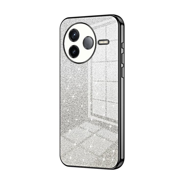 Gradient Glitter Powder Electroplated Phone Case, For Redmi K80, For Redmi Note 14 4G 163.25mm