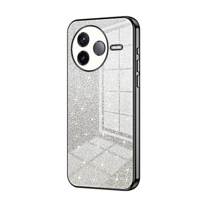 Gradient Glitter Powder Electroplated Phone Case, For Redmi K80, For Redmi Note 14 4G 163.25mm