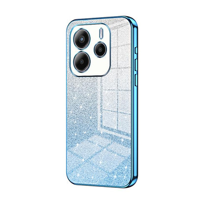 Gradient Glitter Powder Electroplated Phone Case, For Redmi K80, For Redmi Note 14 4G 163.25mm