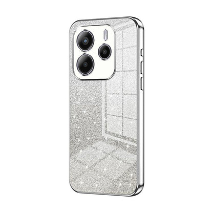 Gradient Glitter Powder Electroplated Phone Case, For Redmi K80, For Redmi Note 14 4G 163.25mm