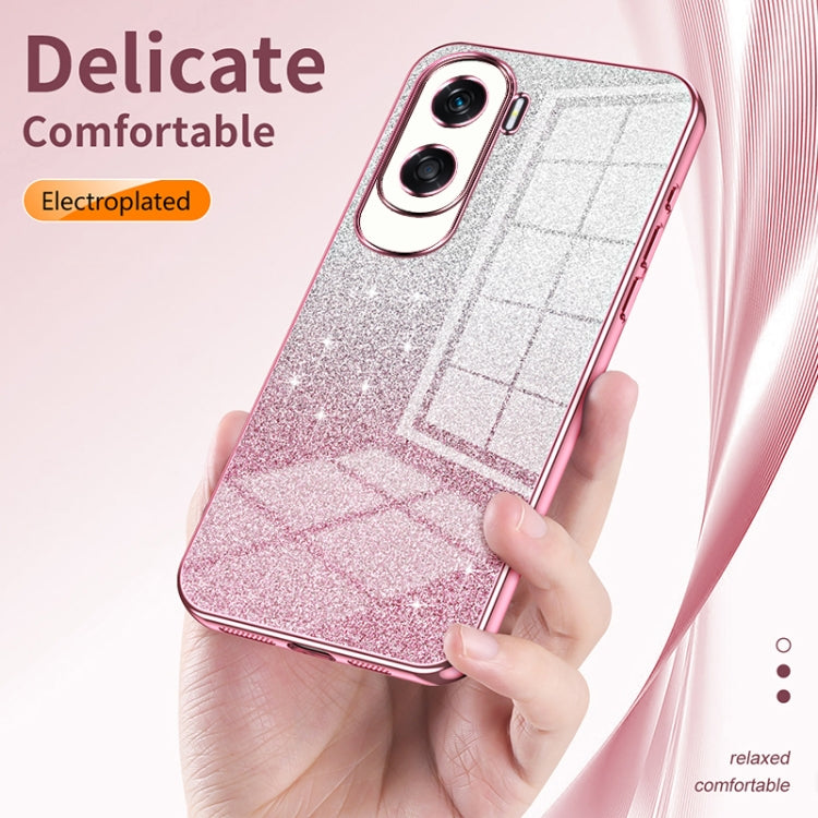 Gradient Glitter Powder Electroplated Phone Case