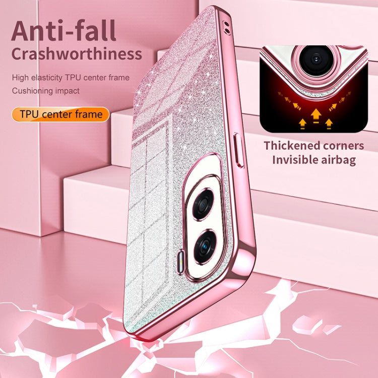 Gradient Glitter Powder Electroplated Phone Case
