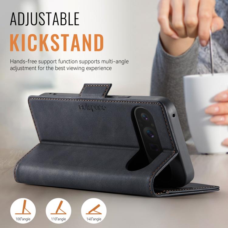 AutSpace A11 Side Buckle MagSafe Magnetic RFID Phone Leather Case, For Google Pixel 10 Pro XL, For Google Pixel 10 / 10 Pro, For Google Pixel 9a, For Google Pixel 9 Pro XL, For Google Pixel 9 / 9 Pro, For Google Pixel 8a, For Google Pixel 8 Pro        ...