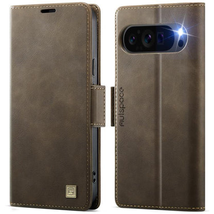 AutSpace A11 Side Buckle MagSafe Magnetic RFID Phone Leather Case, For Google Pixel 10 Pro XL, For Google Pixel 10 / 10 Pro, For Google Pixel 9a, For Google Pixel 9 Pro XL, For Google Pixel 9 / 9 Pro, For Google Pixel 8a, For Google Pixel 8 Pro        ...