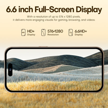 U218 / i16 Pro Max, 1GB+16GB, 6.6 inch Android 8.1 MTK6580A Quad Core, OTG, Network: 3G, Dual SIM, EU Plug, US Plug, UK Plug, AU Plug