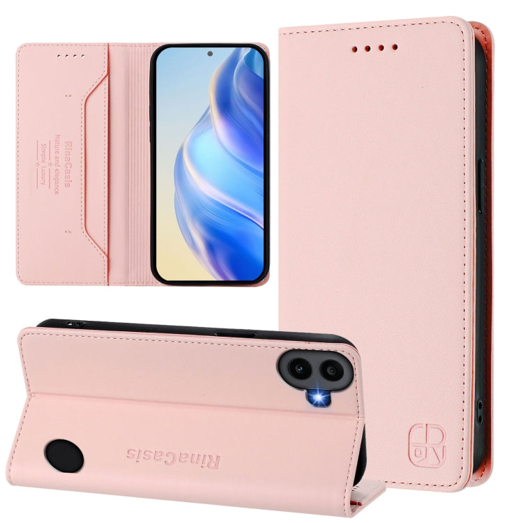 RC01 Dual-Folded Magnetic Suction RFID Leather Phone Case, For Nothing Phone 4a Pro, For Nothing Phone 4a, For Nothing CMF Phone 1, For Nothing Phone 2a