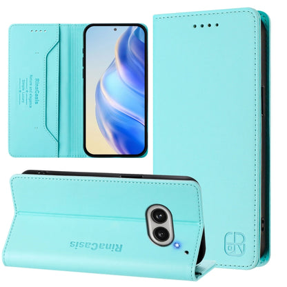 RC01 Dual-Folded Magnetic Suction RFID Leather Phone Case, For Nothing Phone 4a Pro, For Nothing Phone 4a, For Nothing CMF Phone 1, For Nothing Phone 2a