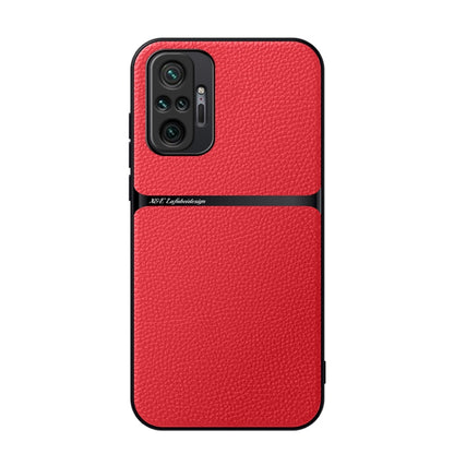 Litchi Leather Magnetic Full Coverage Shockproof Phone Case, For Redmi Note 10 Pro 5G, For Redmi Note 10 5G, For Redmi Note 10 4G / Note 10S, For Redmi Note 10 Pro / Note 10 Pro Max, For Redmi K40 / K40 Pro